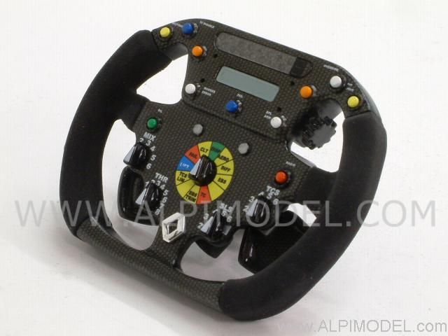Renault R26 Formula 1  Steering Wheel (1/4 scale - diam. 7cm) - amalgam
