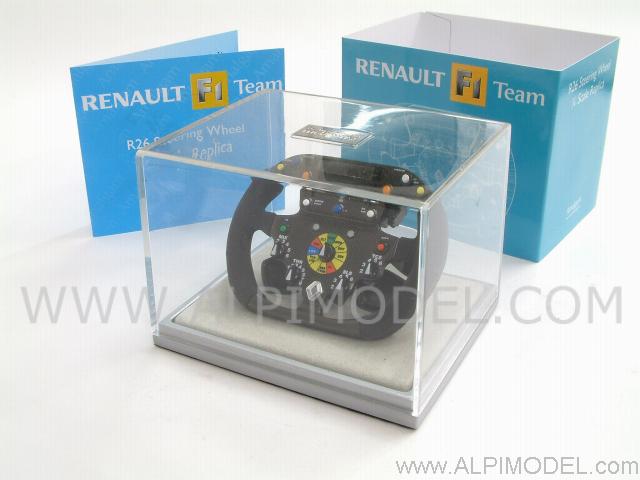 Renault R26 Formula 1  Steering Wheel (1/4 scale - diam. 7cm) - amalgam
