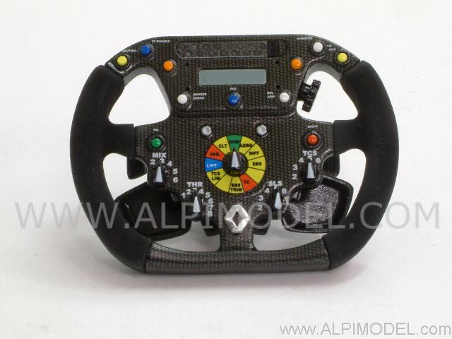 Renault R26 Formula 1  Steering Wheel (1/4 scale - diam. 7cm) by amalgam