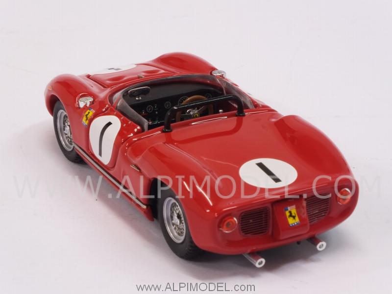 Ferrari 250P-#1 Bridgehampton 1963 Pedro Rodriguez - art-model
