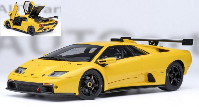 Lamborghini Diablo GTR 1999 (Yellow) by autoart