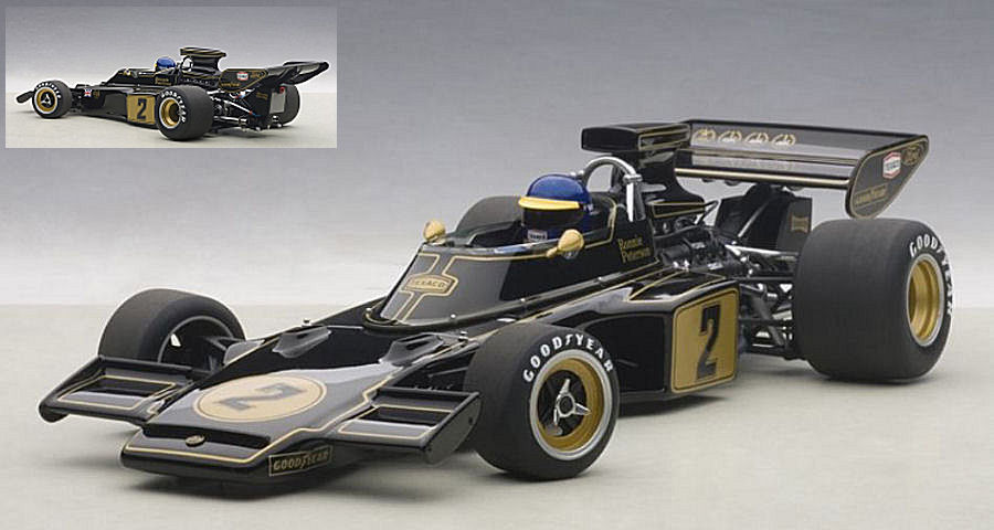 Lotus 72E #2 1973 Ronnie Peterson (con pilota/with driver) by auto-art