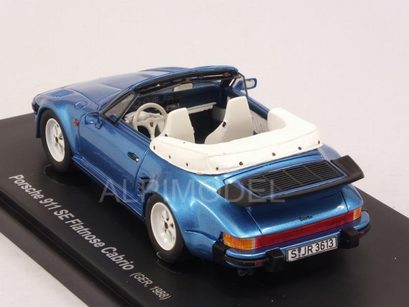 Porsche 911 SE Flatnose Cabriolet 1988 (Metallic Blue) - avenue43