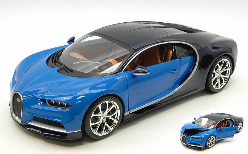 Bugatti Chiron 2016 (Blue/Black) by burago