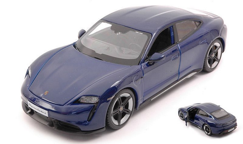 Porsche Taycan Turbo S (Blue) by burago