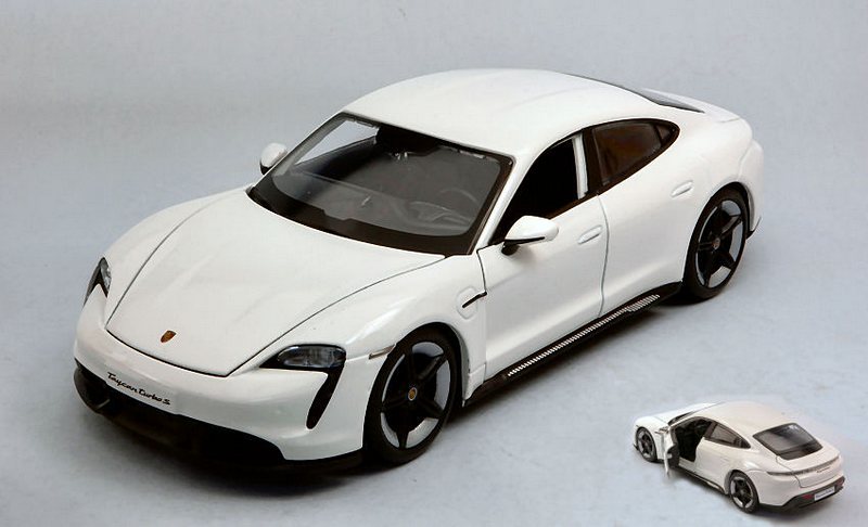 Porsche Taycan Turbo S (White) by burago