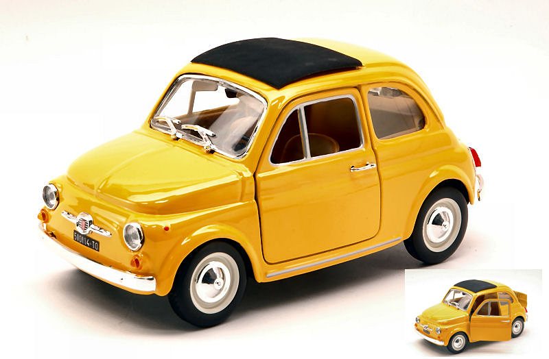 Fiat 500F 1965 (Yellow) by burago