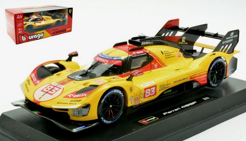 Ferrari 499P #83 Le Mans 2024 Kubica - Shwartzman - Ye by burago