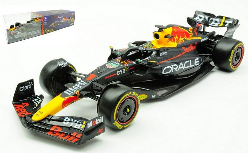Red Bull RB19 #1 Max Verstappen 2023 World Champion by burago