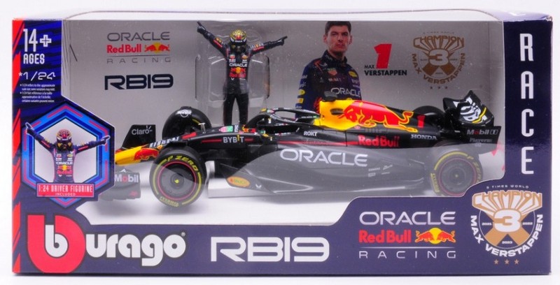 Red Bull RB19 #1 2023 Max Verstappen 2023 World Champion by burago