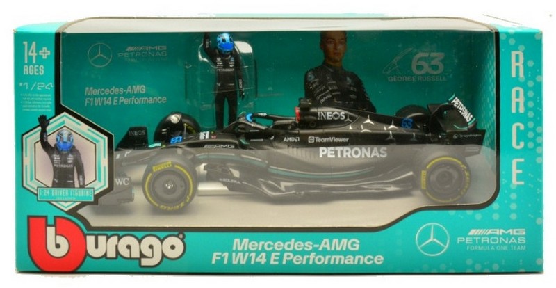 Mercedes FW14 AMG #63 George Russell 2023 by burago