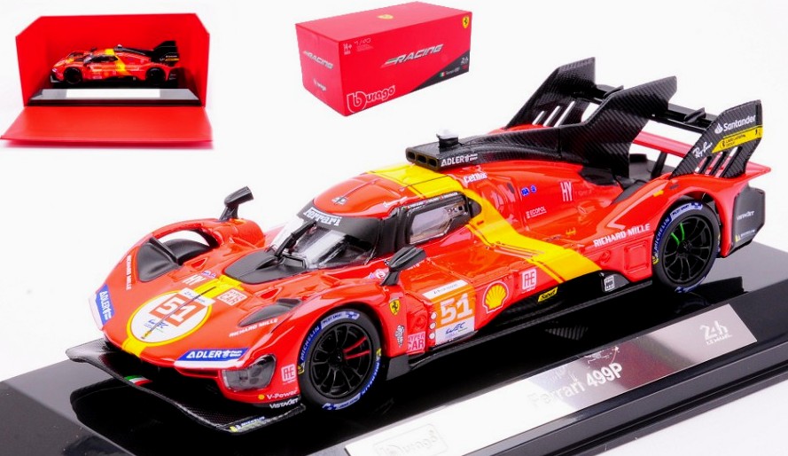 Ferrari 499P #51 Winner Le Mans 2023 Pier Guidi - Calado - Giovinazzi by burago