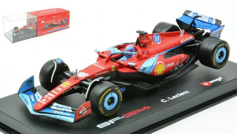 Ferrari SF-24 #16 3rd GP Miami 2024 Charles Leclerc - Signature Edition by burago