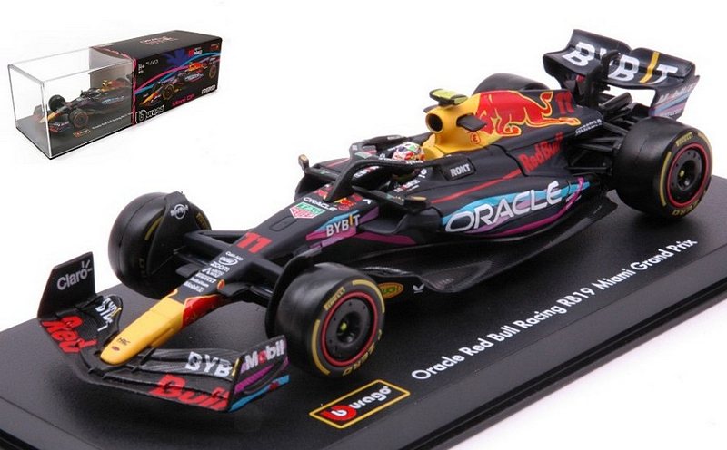 Red Bull RB19 #11 GP Miami 2023 Sergio Perez - Signature Edition by burago