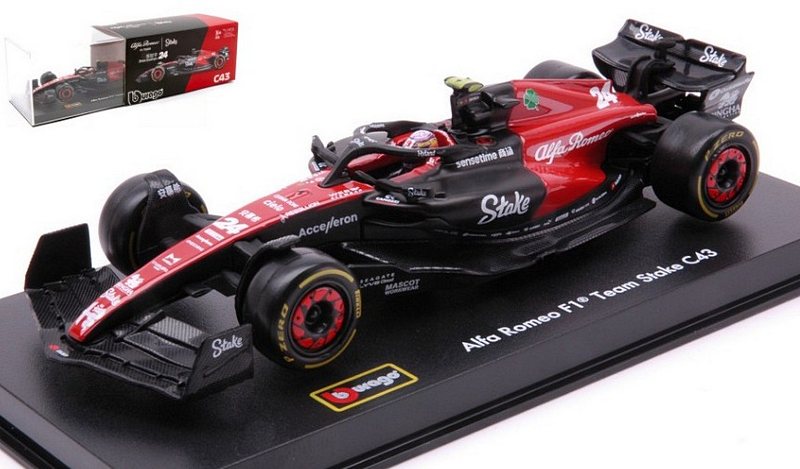 Alfa Romeo C43 #24 2023 Guanyu Zhou - Signature Edition by burago