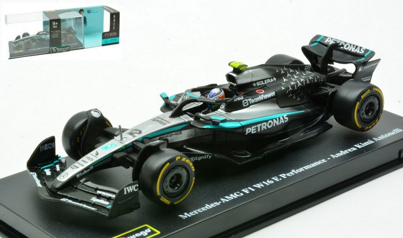 Mercedes W16 AMG #12 2025 Kimi Antonelli Signature Series by burago