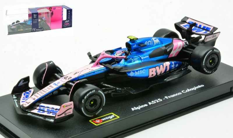 Alpine BWT A525 #43 2025 Franco Colapinto Signature Series by burago