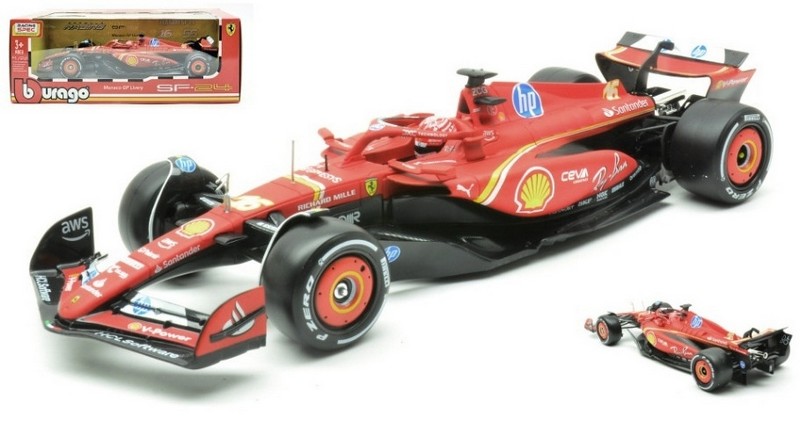 Ferrari SF-24 #16 GP Monaco 2024 Charles Leclerc by burago