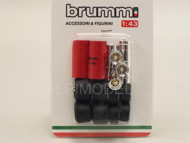 Accessory Set Kit / Kit Set Accessori (Tires +Rims +tanks / Gomme +Cerchioni +Fusti) - brumm