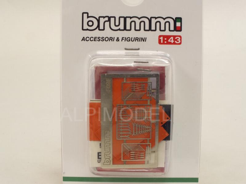 Accessory Set Kit / Kit Set Accessori (Tools Cabinet/Photoedged Tools/Tool Box/Car Lift) - brumm