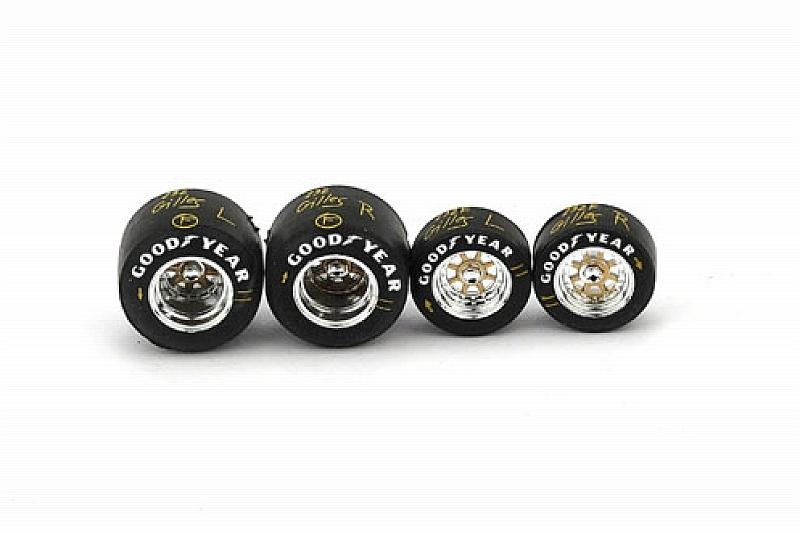 Ferrari 126 C2 wheels set front+rear 1982 Goodyear slick - brumm