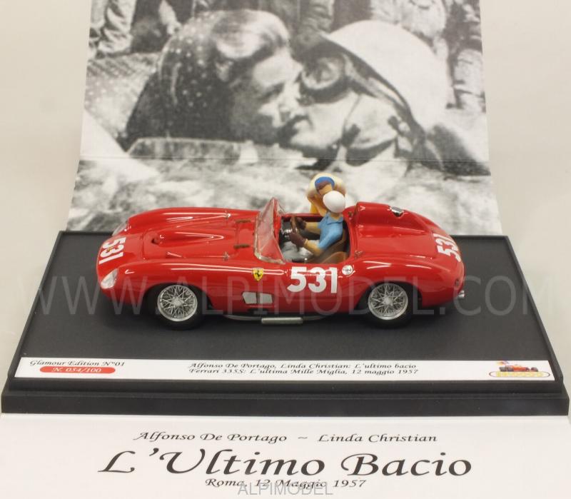 Ferrari 335S #531 Mille Miglia 1957 Alfonso de Portago - Linda Christian 'The Last Kiss' by brumm