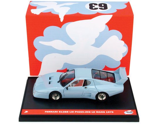 Ferrari 512 BB LM Le Mans 1979 Kit (modello + decals) by brumm
