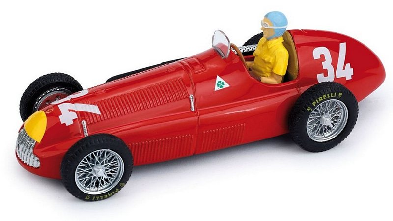 Alfa Romeo 158 #34 Winner GP Monaco 1950 Juan Manuel Fangio (with driver/con pilota) by brumm