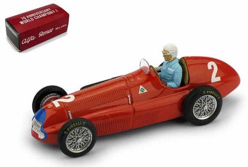 Alfa Romeo 158 #2 Winner British GP 1950 Nino Farina World Champion (with driver/con pilota) by brumm