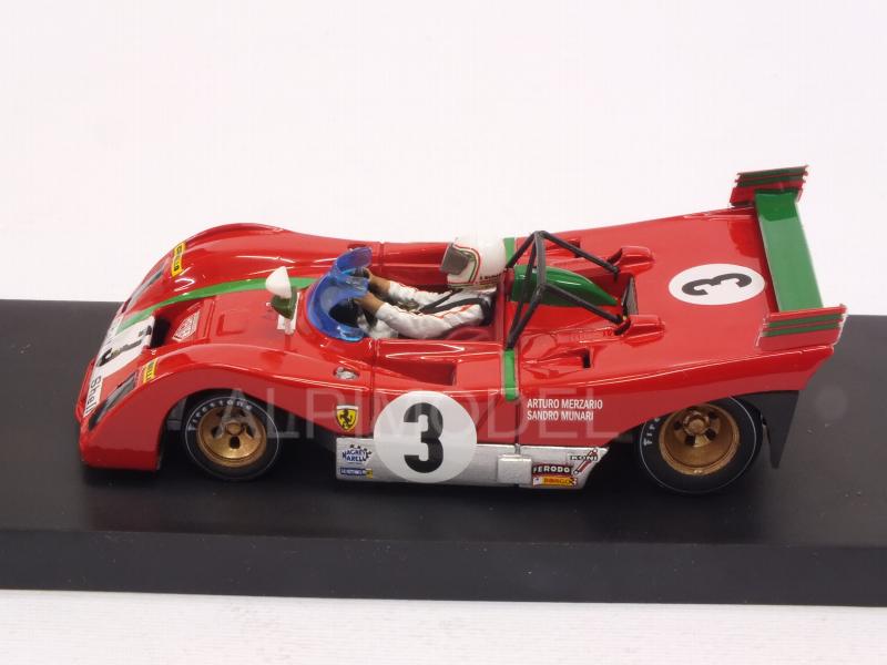 Ferrari 312 PB #3 Winner Targa Florio 1972 Sandro Munari (with driver) - brumm
