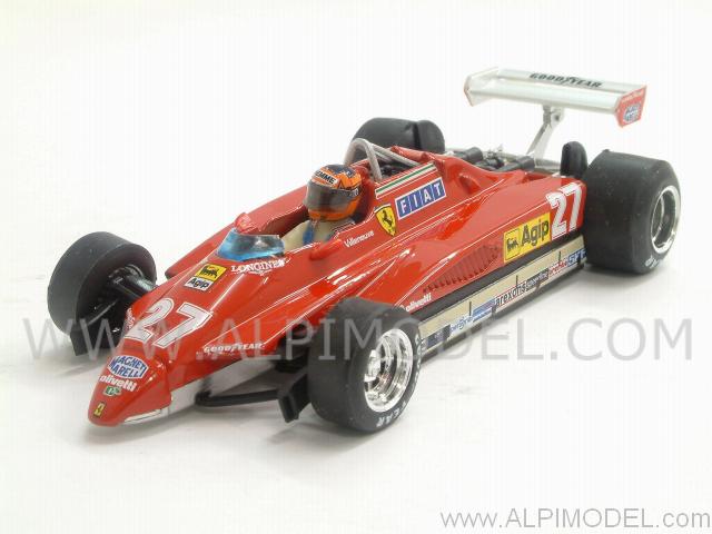 Ferrari 126 C2 GP San Marino 1982 Gilles Villeneuve 'Rosso 27' series by brumm