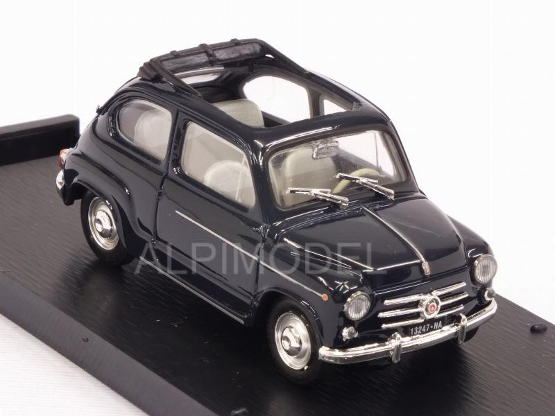 Fiat 600D Trasformabile open 1960 (Blu Scutro) - brumm