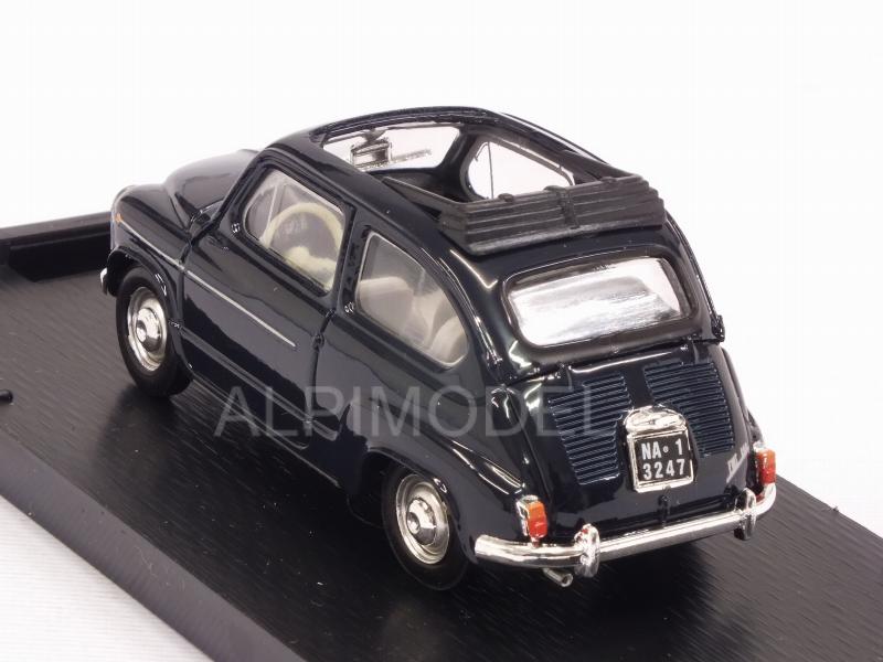 Fiat 600D Trasformabile open 1960 (Blu Scutro) - brumm