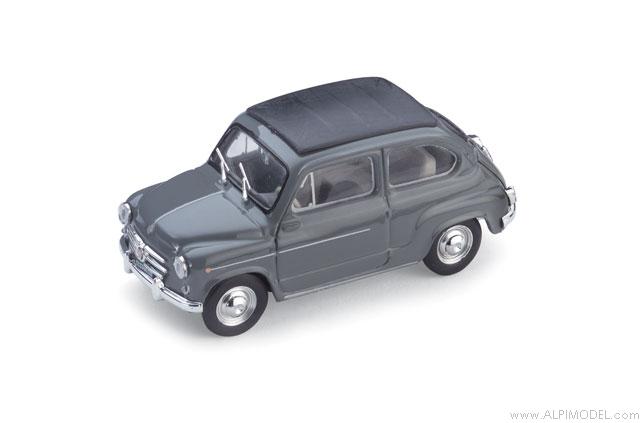 Fiat 600D Trasformabile closed 1960 (grey) by brumm