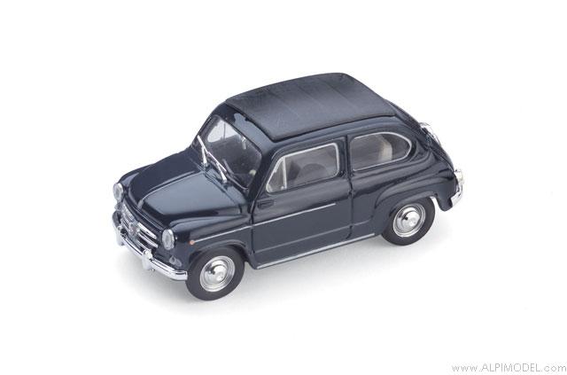 Fiat 600D Trasformabile closed 1960 (dark blue) by brumm
