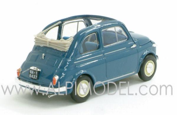 Fiat Nuova 500 Normale open 1957 (Blu chiaro) - brumm