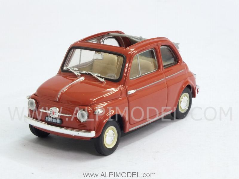 Fiat Nuova 500 Normale Aperta 1957 (Rosso Corallo) (New color) by brumm