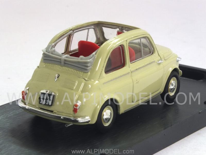Fiat Nuova 500 Normale Aperta 1957 (Avorio) (New color) - brumm