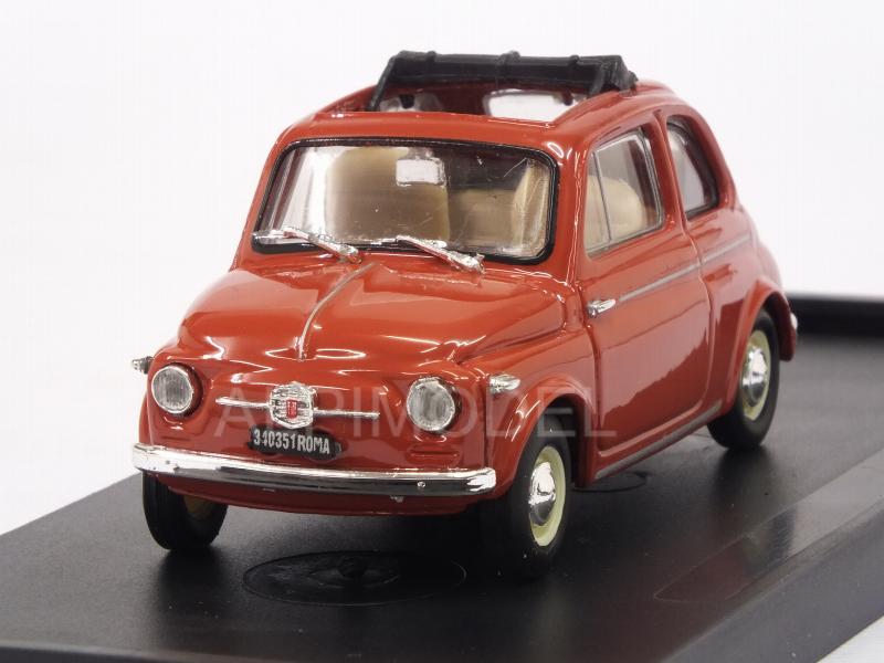 Fiat Nuova 500 Tetto Apribile open 1959 (Rosso Corallo) by brumm