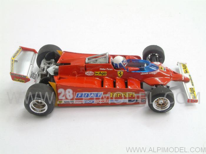 Ferrari 126 CK Turbo GP USA West 1981 (race) Didier Pironi (with driver) - brumm