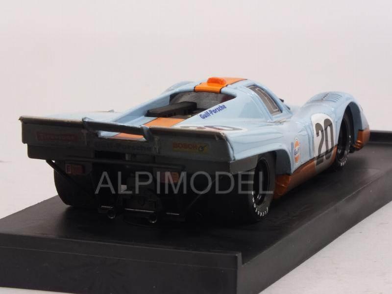 Porsche 917K JWA Gulf #20 Le Mans 1970 Siffert - Redman (with driver/con pilota) dirty version - brumm
