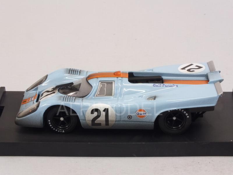 Porsche 917K JWA Gulf #21 Le Mans 1970 Rodriguez- Kinnunen (with driver/con pilota) dirty version - brumm