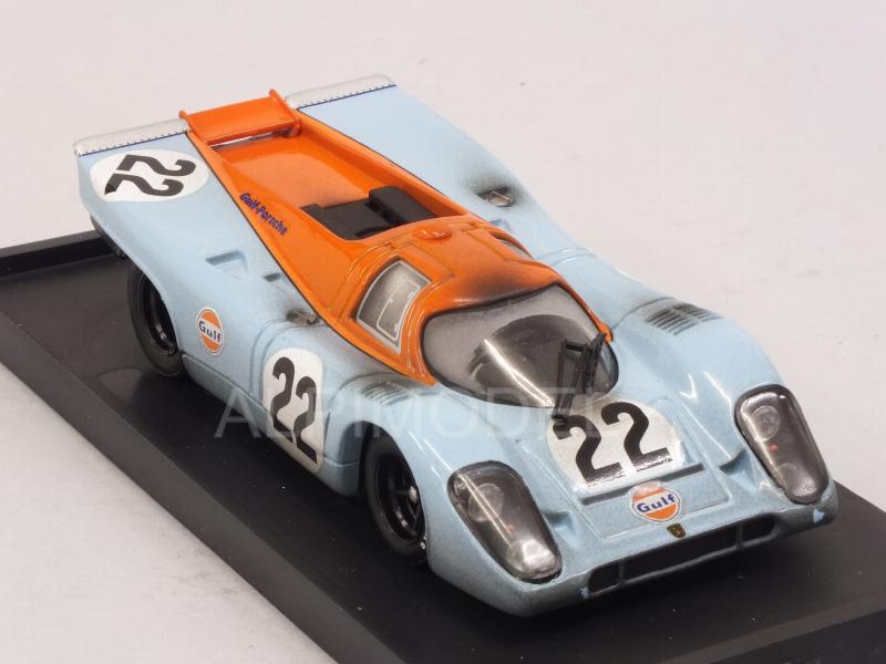 Porsche 917K JWA Gulf #22 Le Mans 1970 Hailwood - Hobbs (with driver/con pilota) dirty version - brumm