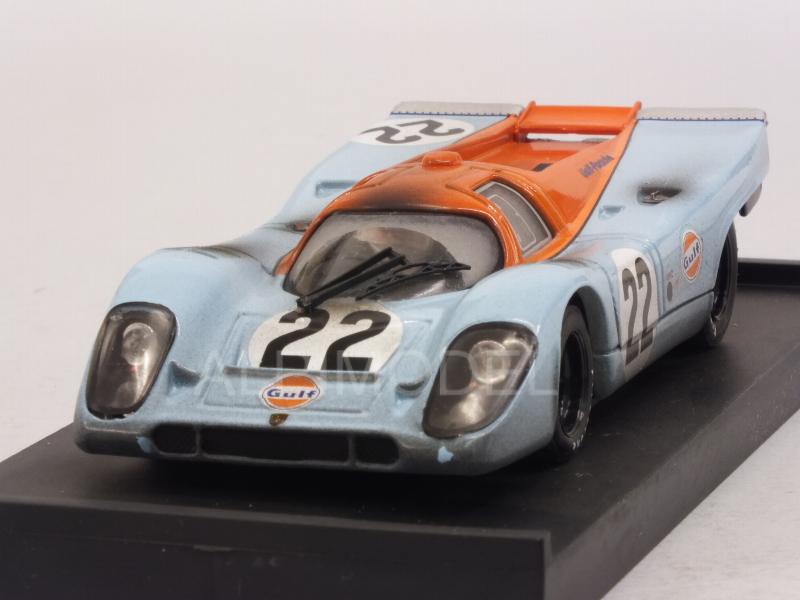 Porsche 917K JWA Gulf #22 Le Mans 1970 Hailwood - Hobbs (with driver/con pilota) dirty version by brumm
