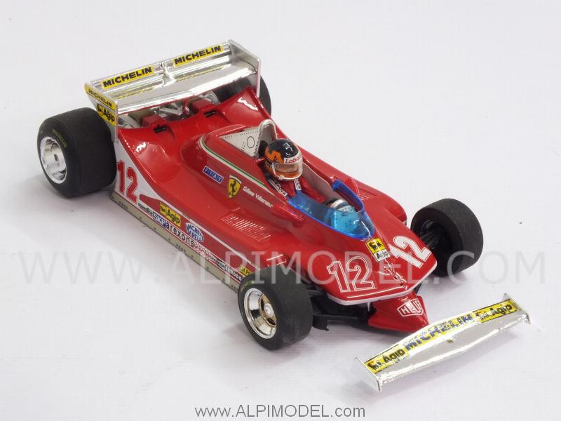 Ferrari 312 T4 #12 GP Mona7co 1979 Gilles Villeneuve (con pilota/with driver) - brumm