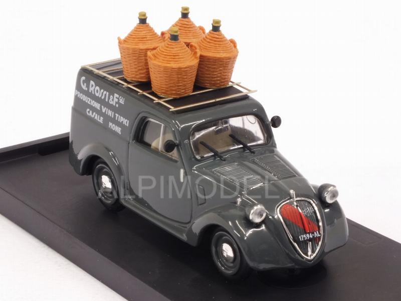 Fiat 500B Furgone G.Rossi e Figli - Vini Tipici Casale Monferrato 1950 (Update model) - brumm