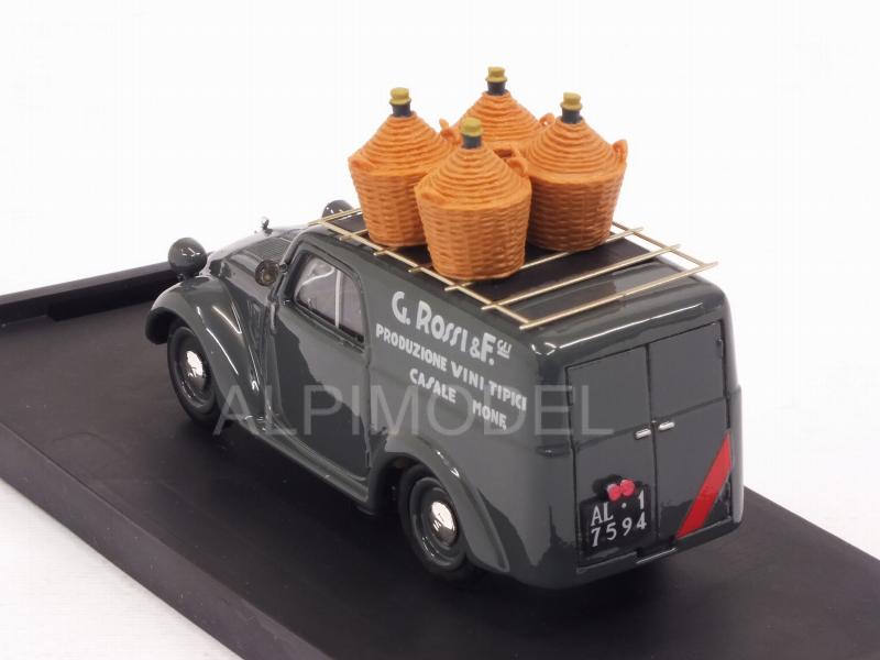 Fiat 500B Furgone G.Rossi e Figli - Vini Tipici Casale Monferrato 1950 (Update model) - brumm