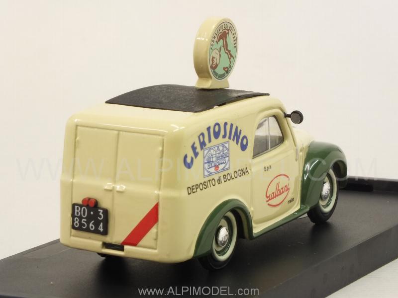 Fiat 500 Furgone Veicolo Commerciale 1950 Galbani Melzo (Mi) Deposito di Bologna - Serie Carosello - brumm