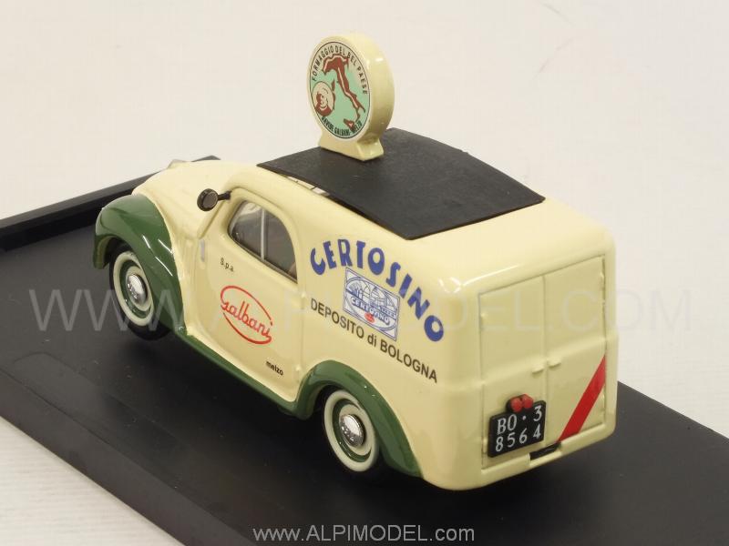 Fiat 500 Furgone Veicolo Commerciale 1950 Galbani Melzo (Mi) Deposito di Bologna - Serie Carosello - brumm