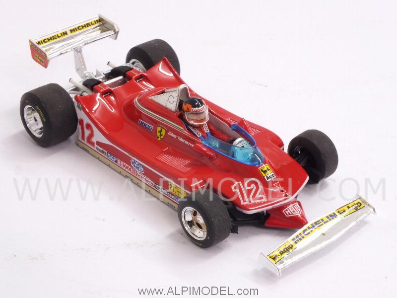 Ferrari 312 T4 #12 Winner GP USA West 1979 Gilles Villeneuve (with driver/con pilota) - brumm